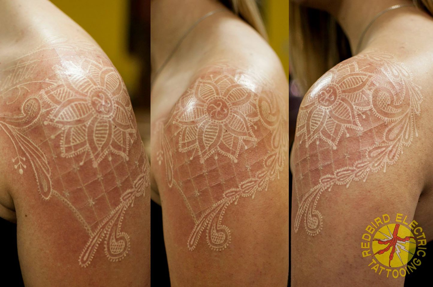 Lace tattoo designs on the waist